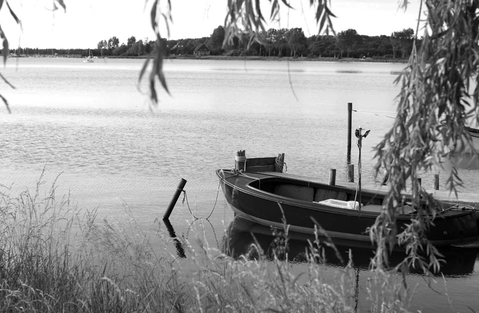 Maritime Stimmung in Maasholm s/w Motiv 1058 | |